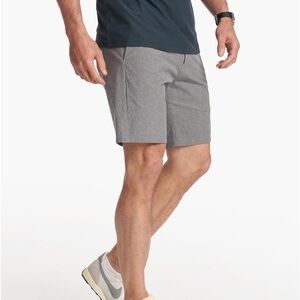 Vuori men’s Aim Short Chino Shorts 32 gray